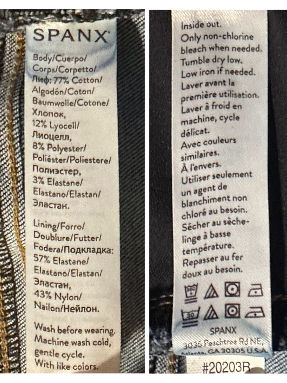 SPANX Distressed Ankle Skinny Jean Legging Sleek Chic Stretch Cottagecore Wmn M - Picture 10 of 14